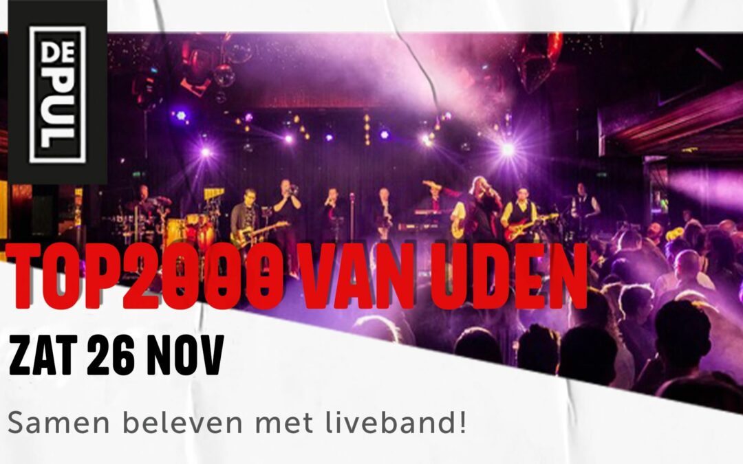 Top2000 van Uden verplaatst naar Za. 26-11-2022